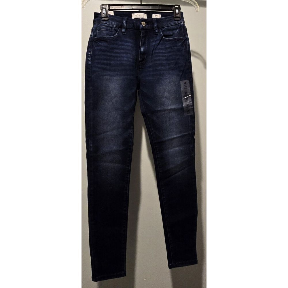 Kancan Jeans‎ Womens Size 26/28 Dark Wash Mid Rise Skinny Signature Denim Pants